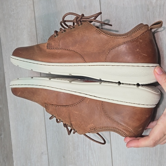 Born Men\'s Maddox Brown Leather Oxford Sneakers Casual Shoes Boots Sz 11M